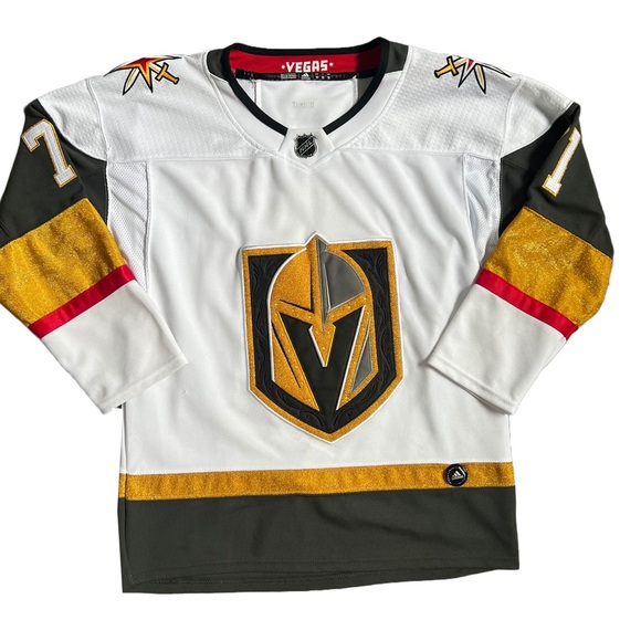 VEGAS GOLDEN KNIGHTS / NHL ADIDAS WHITE WILLIAM KARLSSON JERSEY SIZE M - Picture 2 of 13